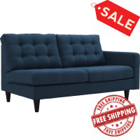 Modway EEI-2595-AZU Empress Right-Facing Upholstered Fabric Loveseat Azure