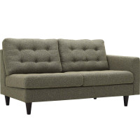 Modway EEI-2595-OAT Empress Right-Facing Upholstered Fabric Loveseat Oatmeal