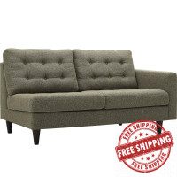 Modway EEI-2595-OAT Empress Right-Facing Upholstered Fabric Loveseat Oatmeal