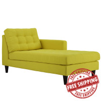 Modway EEI-2597-SUN Empress Right-Arm Upholstered Fabric Chaise Sunny