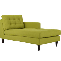 Modway EEI-2597-WHE Empress Right-Arm Upholstered Fabric Chaise Wheatgrass