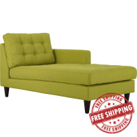 Modway EEI-2597-WHE Empress Right-Arm Upholstered Fabric Chaise Wheatgrass