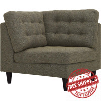 Modway EEI-2610-OAT Empress Upholstered Fabric Corner Sofa Oatmeal