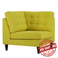 Modway EEI-2610-SUN Empress Upholstered Fabric Corner Sofa Sunny