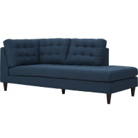 Modway EEI-2612-AZU Empress Upholstered Fabric Bumper Azure