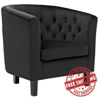 Modway EEI-2613-BLK Prospect Velvet Armchair Black