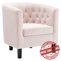 Modway EEI-2613-PNK Pink Prospect Performance Velvet Armchair