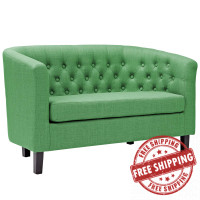 Modway EEI-2614-GRN Prospect Upholstered Fabric Loveseat Kelly Green