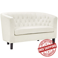 Modway EEI-2615-IVO Prospect Velvet Loveseat Ivory