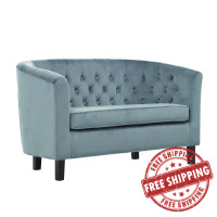 Modway EEI-2615-SEA Prospect Performance Velvet Loveseat