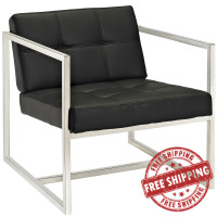 Modway EEI-263-BLK Hover Lounge Chair in Black