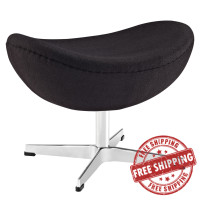 Modway EEI-265-BLK Glove Wool Ottoman
