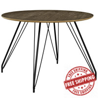 Modway EEI-2670-WAL-SET Satellite Circular Dining Table