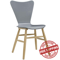 Modway EEI-2672-GRY Cascade Wood Dining Chair