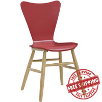Modway EEI-2672-RED Cascade Wood Dining Chair