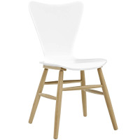 Modway EEI-2672-WHI Cascade Wood Dining Chair