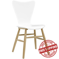 Modway EEI-2672-WHI Cascade Wood Dining Chair
