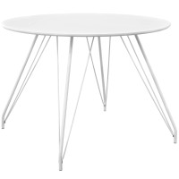 Modway EEI-2673-WHI-SET Satellite Circular Dining Table