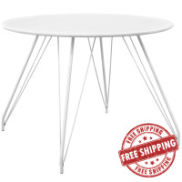 Modway EEI-2673-WHI-SET Satellite Circular Dining Table