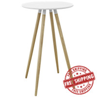 Modway EEI-2675-WHI-SET Track Round Bar Table