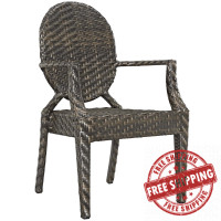 Modway EEI-2683-BRN Casper Outdoor Patio Dining Armchair
