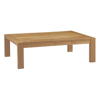 Modway EEI-2710-NAT Upland Outdoor Patio Wood Coffee Table Natural