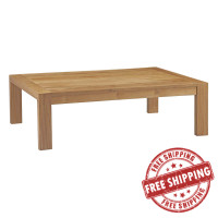 Modway EEI-2710-NAT Upland Outdoor Patio Wood Coffee Table Natural
