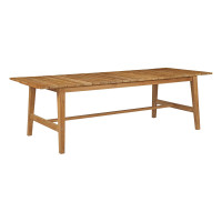 Modway EEI-2713-NAT Dorset Outdoor Patio Teak Dining Table Natural