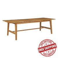 Modway EEI-2713-NAT Dorset Outdoor Patio Teak Dining Table Natural