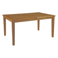 Modway EEI-2716-NAT Marina Outdoor Patio Teak Dining Table Natural
