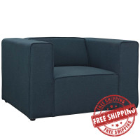 Modway EEI-2718-BLU Mingle Upholstered Fabric Armchair Blue