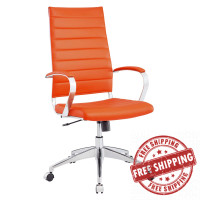 Modway EEI-272-ORA Jive Highback Office Chair in Orange