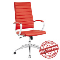 Modway EEI-272-RED Jive Highback Office Chair in Red