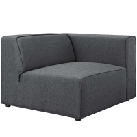 Modway EEI-2722-GRY Mingle Fabric Armchair Gray
