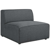 Modway EEI-2724-GRY Mingle Fabric Armless Gray