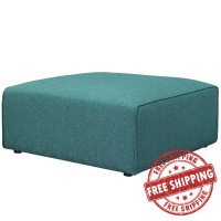 Modway EEI-2726-TEA Mingle Fabric Ottoman Teal