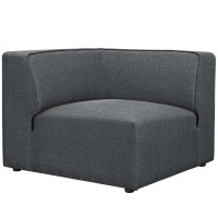 Modway EEI-2728-GRY Mingle Corner Sofa Gray