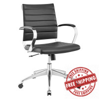 Modway EEI-273-BLK Jive Mid Back Office Chair in Black