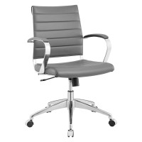 Modway EEI-273-GRY Jive Mid Back Office Chair in Gray