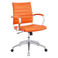 Modway EEI-273-ORA Jive Mid Back Office Chair in Orange