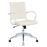 Modway EEI-273-WHI Jive Mid Back Office Chair in White