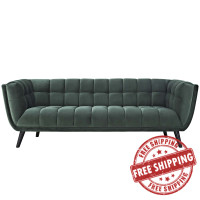 Modway EEI-2731-GRN Bestow Velvet Sofa Green