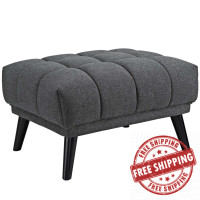 Modway EEI-2734-GRY Bestow Upholstered Fabric Ottoman