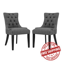 Modway EEI-2743-GRY-SET Regent Dining Side Chair Fabric Set of 2