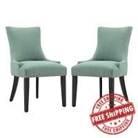 Modway EEI-2746-LAG-SET Marquis Dining Side Chair Fabric Set of 2 Laguna