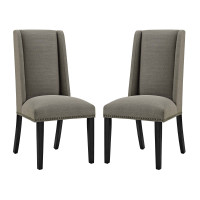 Modway EEI-2748-GRA-SET Baron Dining Chair Fabric Set of 2