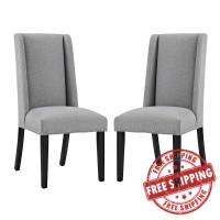 Modway EEI-2748-LGR-SET Baron Dining Chair Fabric Set of 2