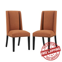 Modway EEI-2748-ORA-SET Baron Dining Chair Fabric Set of 2