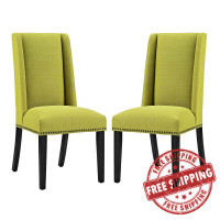 Modway EEI-2748-WHE-SET Baron Dining Chair Fabric Set of 2