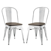 Modway EEI-2751-WHI-SET Promenade Dining Side Chair Set of 2 White